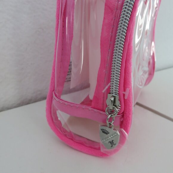 (#116) Juicy Couture Pink Silicone 3 Travel Bottle and Cosmetic bag Set - Picture 5 of 5